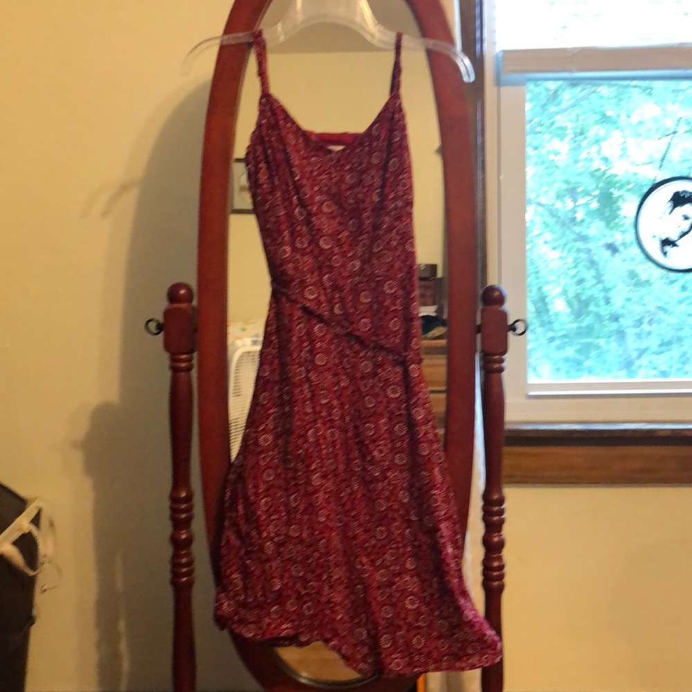 Red, white and black Sundress